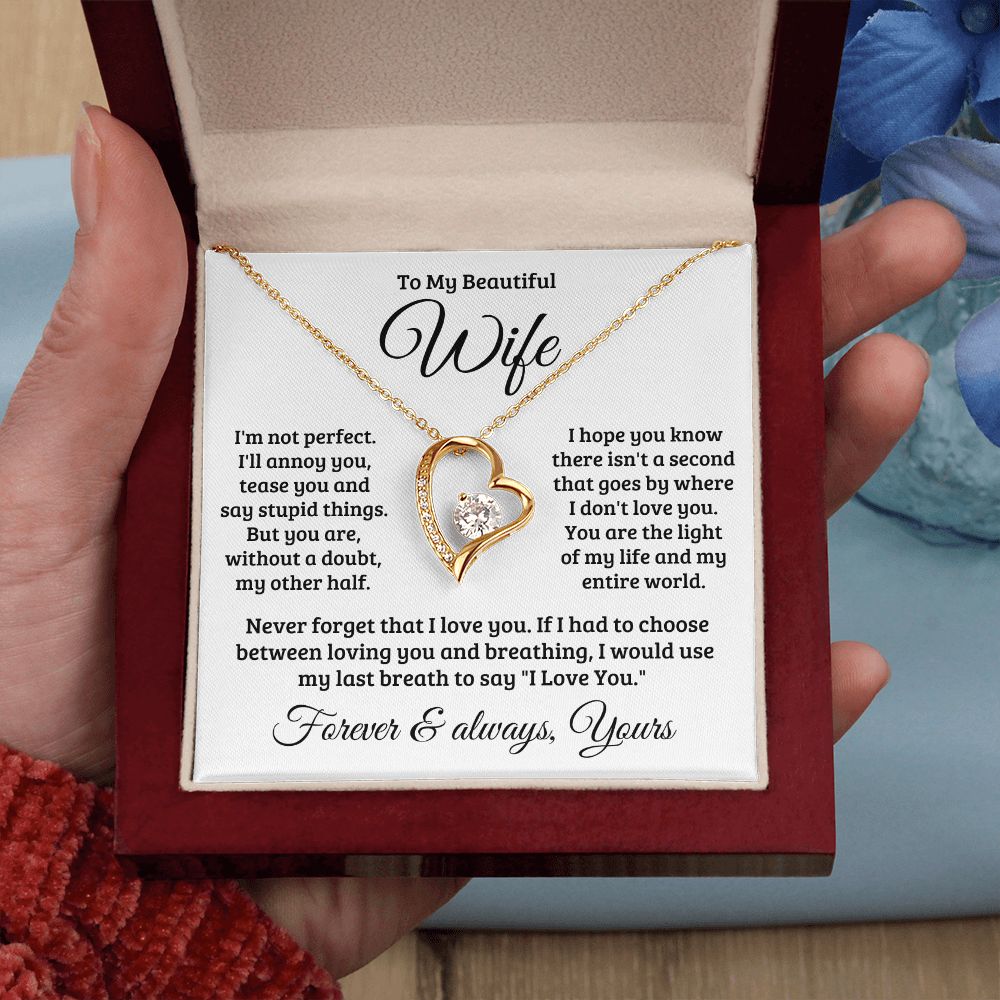 Gift For Wife | Never Forget That I Love You Necklace 0740T1F