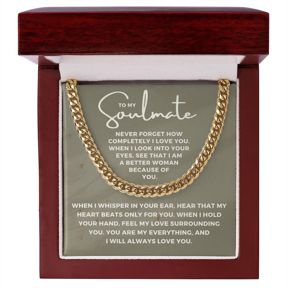 Soulmate Gift | When I Cuban Link Chain 0569T10