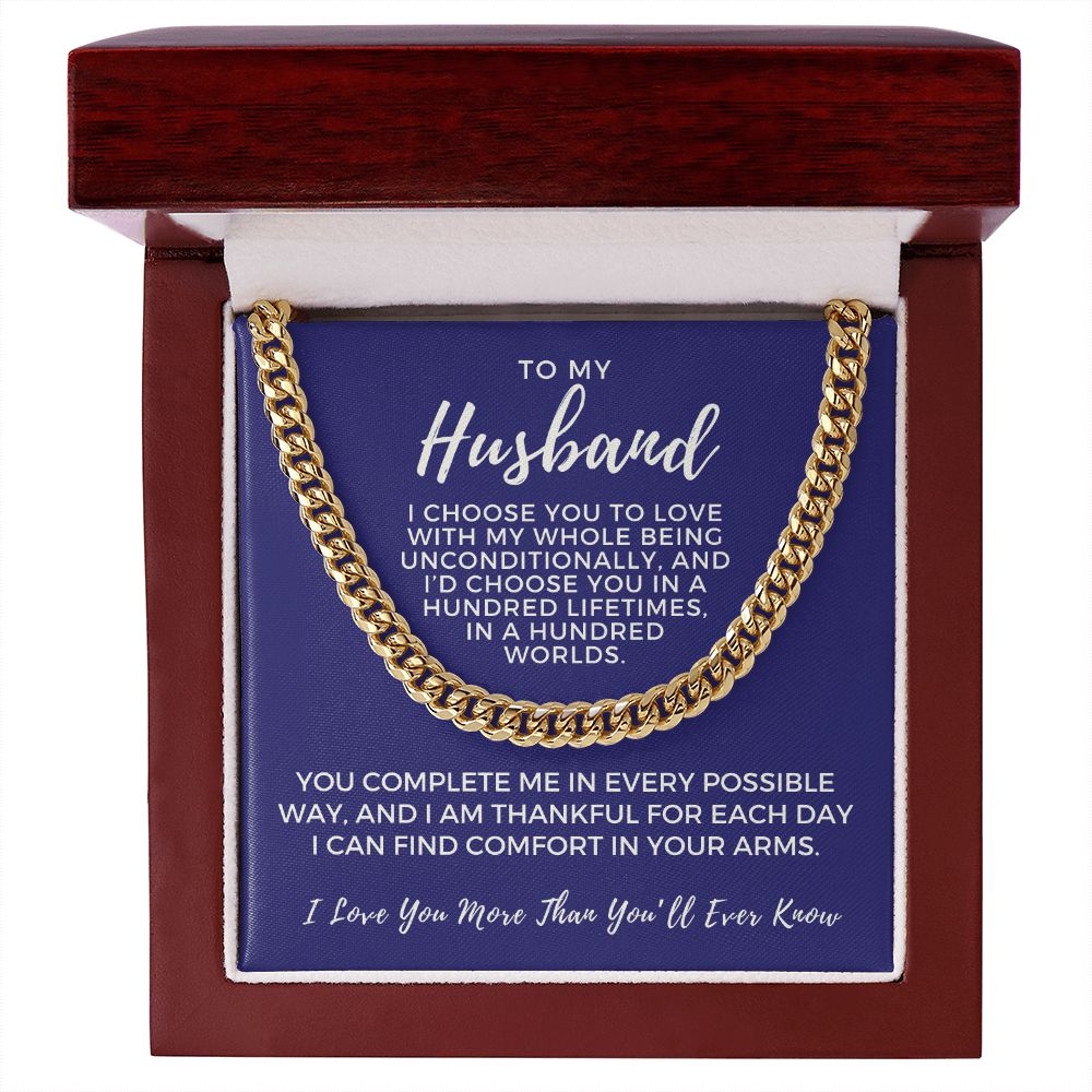 Gift For Husband | I Choose Cuban Link Chain 0695T5