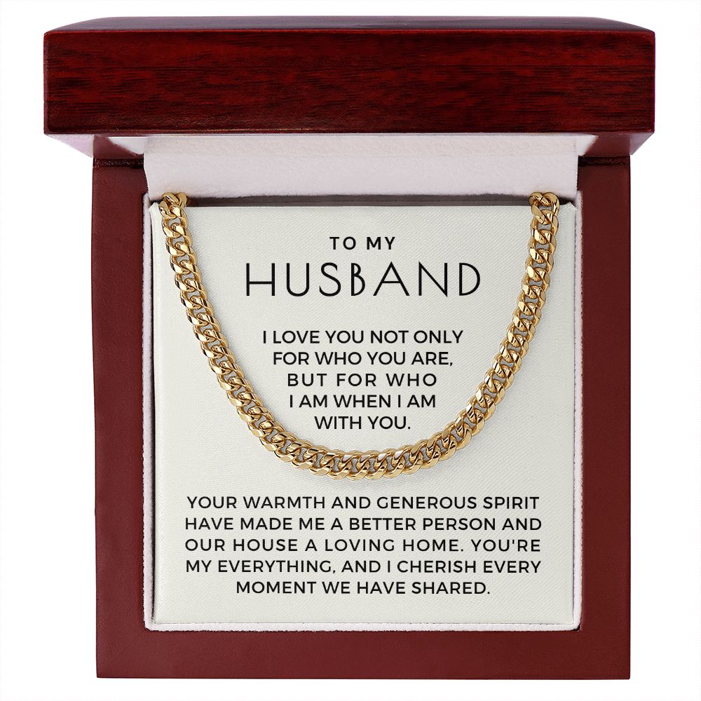 Gift For Husband | My Everything Cuban Link Chain 0698T3