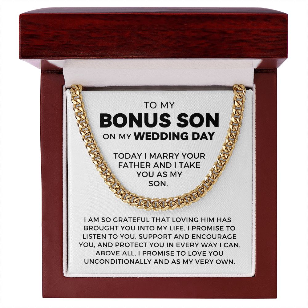 Bonus Son Wedding Gift | Promise Cuban Link Chain 0786T3C