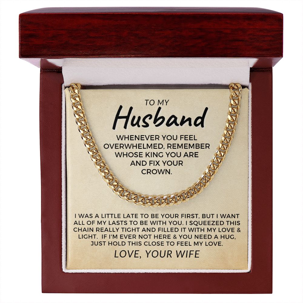 Gift For Husband | My Love Cuban Link Necklace 0782T10C