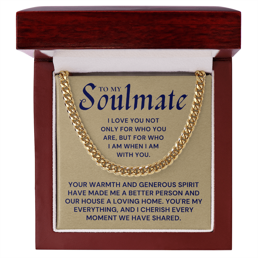 Soulmate Gift | My Everything Cuban Link Chain 0567T6