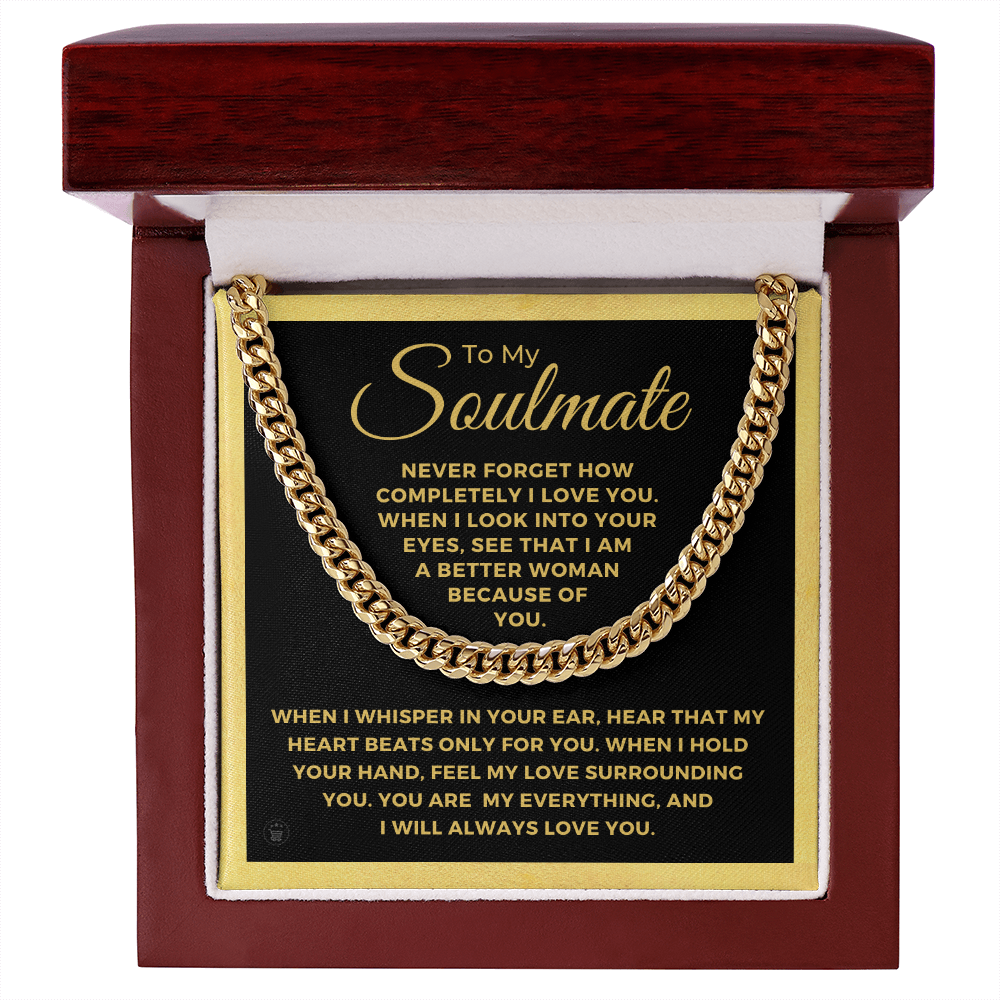 Soulmate Gift | When I Cuban Link Chain 0569T3