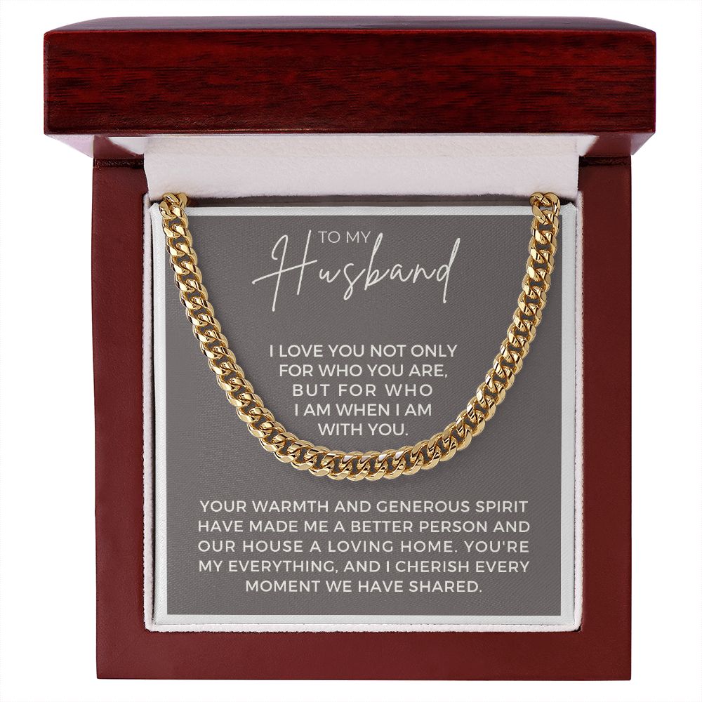 Gift For Husband | My Everything Cuban Link Chain 0698T12