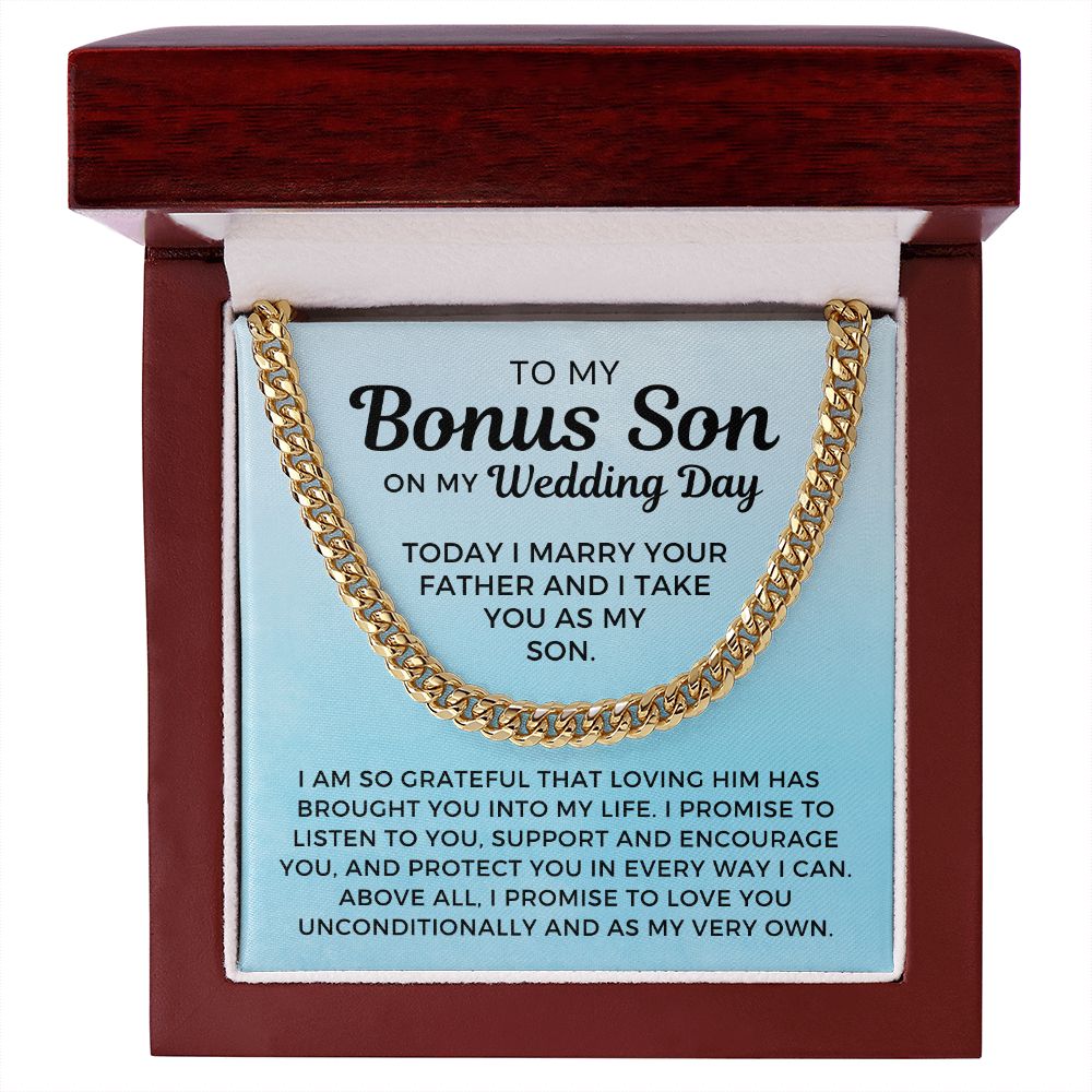 Bonus Son Wedding Gift | Promise Cuban Link Chain 0786T12C
