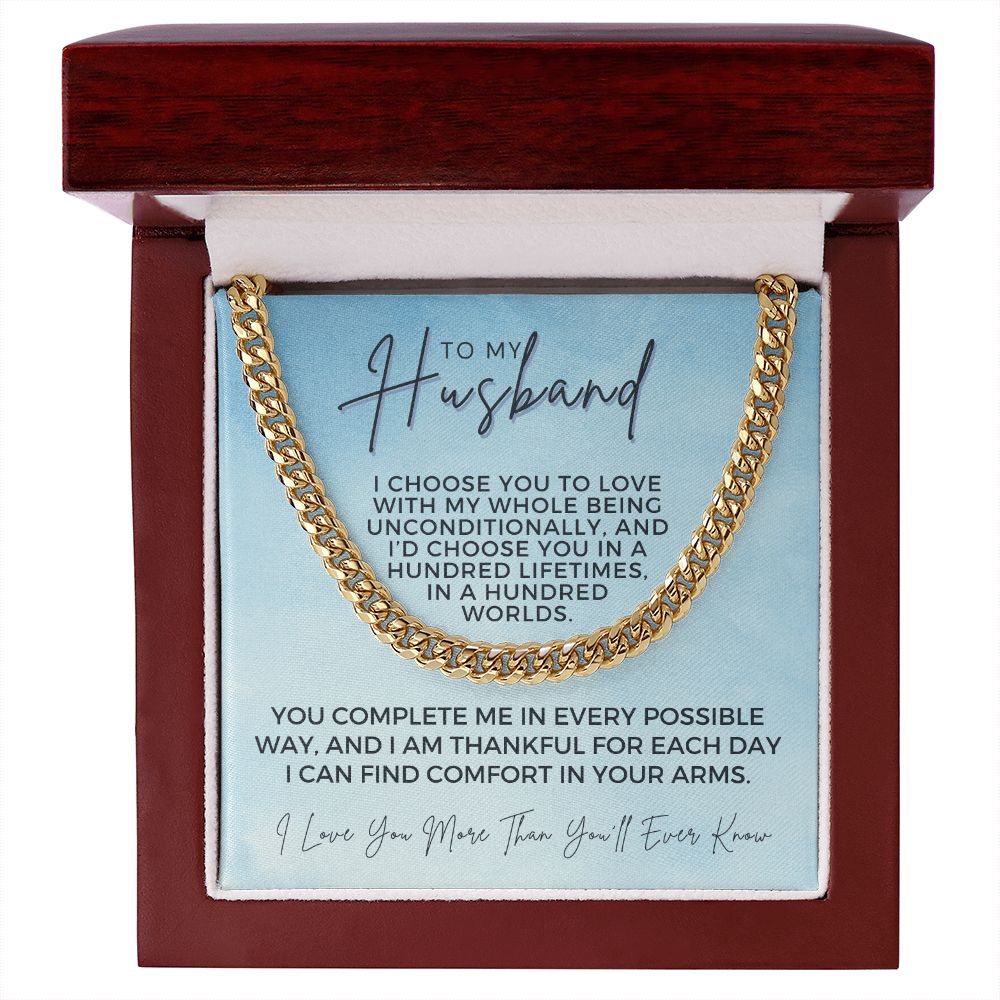 Gift For Husband | I Choose Cuban Link Chain 0695T10