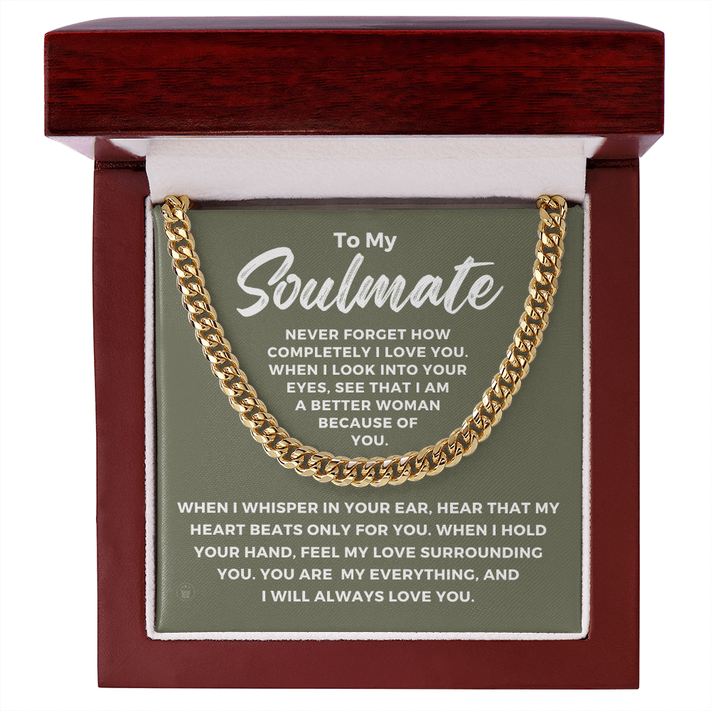 Soulmate Gift | When I Cuban Link Chain 0569T2