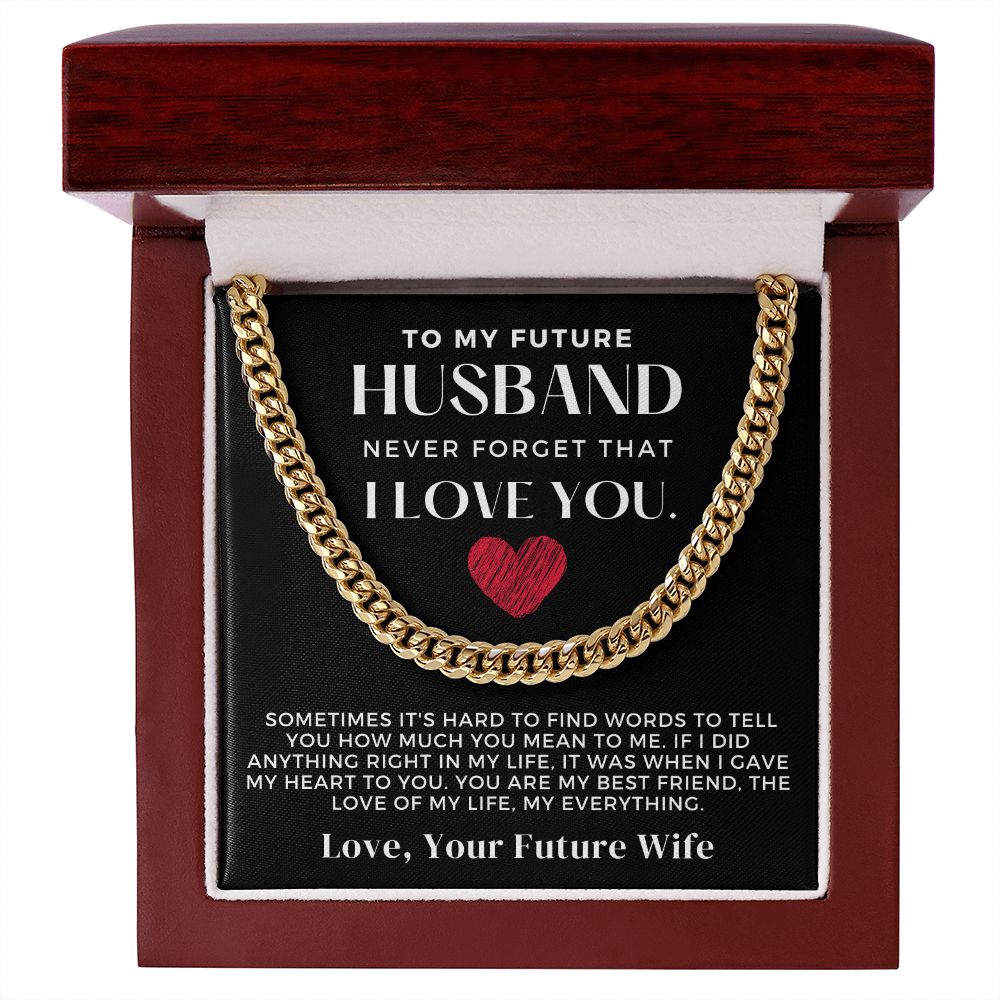 Soulmate Gift | Love Of My Life Cuban Link Chain 0771T5C