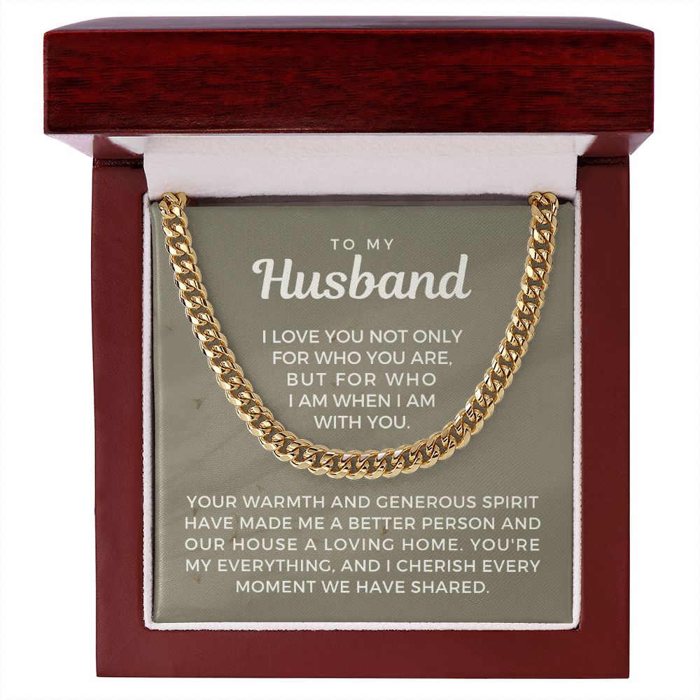 Gift For Husband | My Everything Cuban Link Chain 0698T15