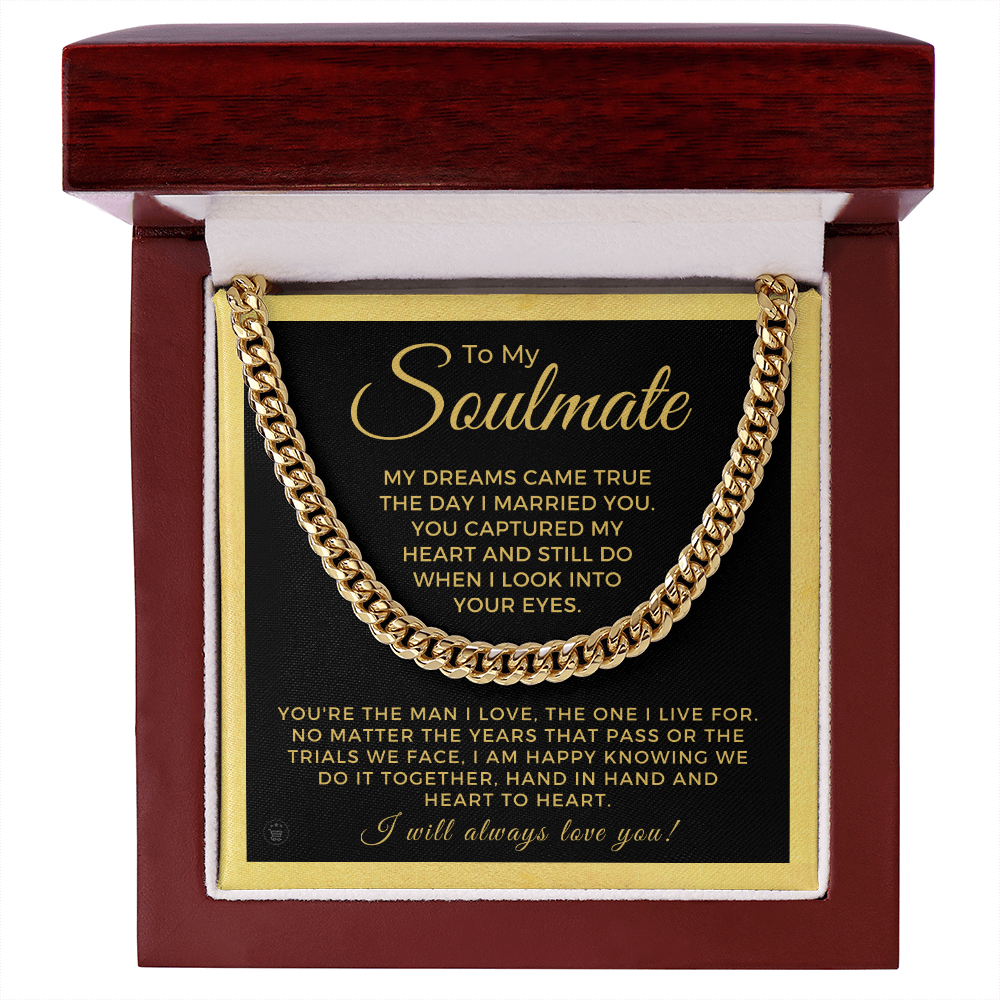 Soulmate Gift | I Live For Cuban Link Chain 0568T3