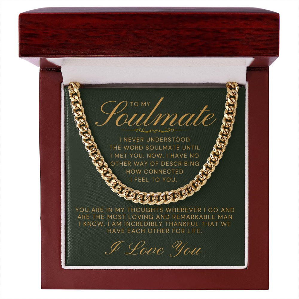 Soulmate Gift | Companion Cuban Link Chain 0574T8