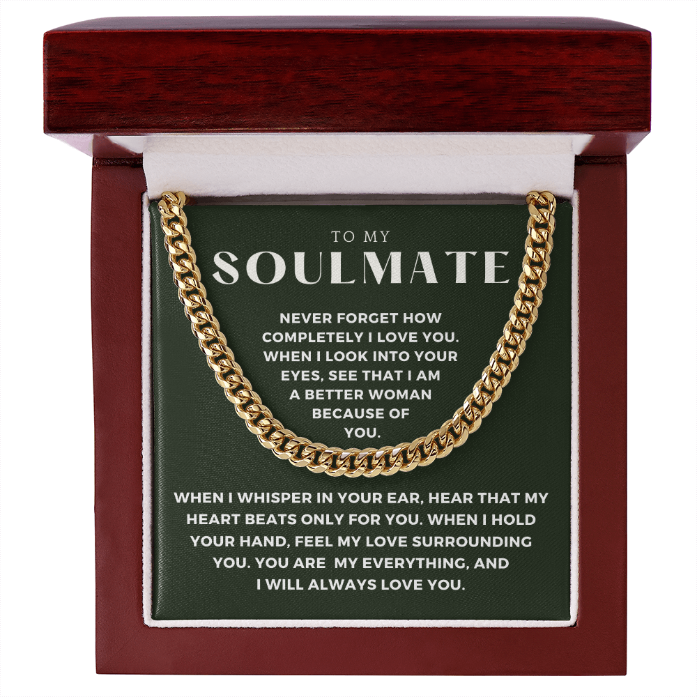 Soulmate Gift | When I Cuban Link Chain 0569T4