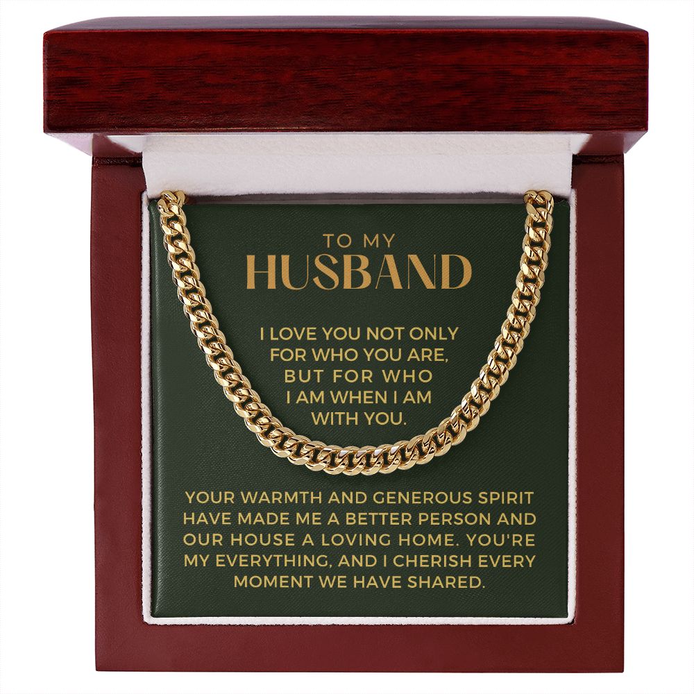 Gift For Husband | My Everything Cuban Link Chain 0698T13