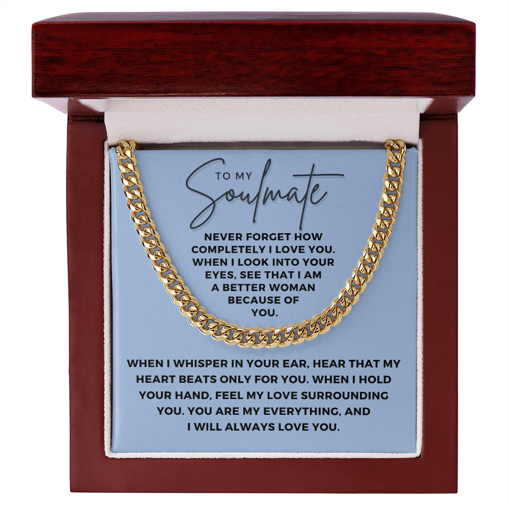 Soulmate Gift | When I Cuban Link Chain 0569T7