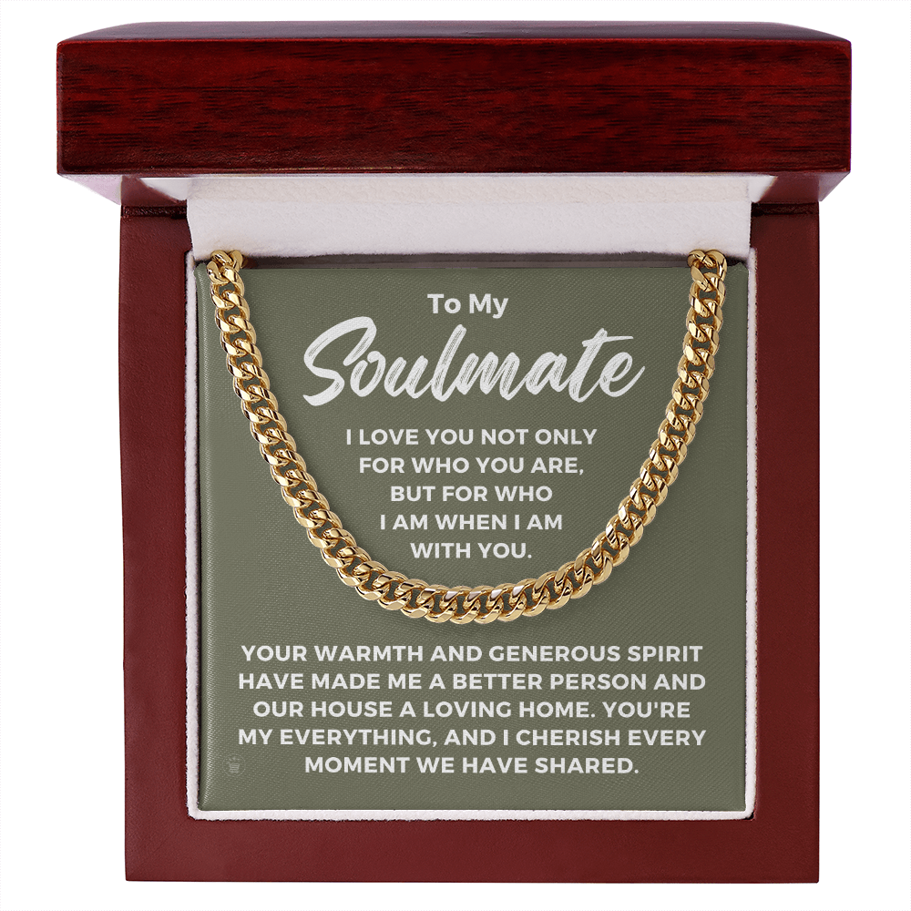 Soulmate Gift | My Everything Cuban Link Chain 0567T2