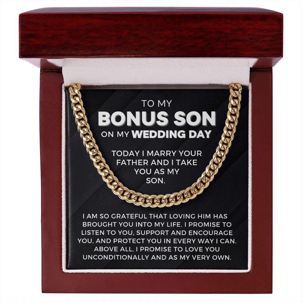 Bonus Son Wedding Gift | Promise Cuban Link Chain 0786T1C