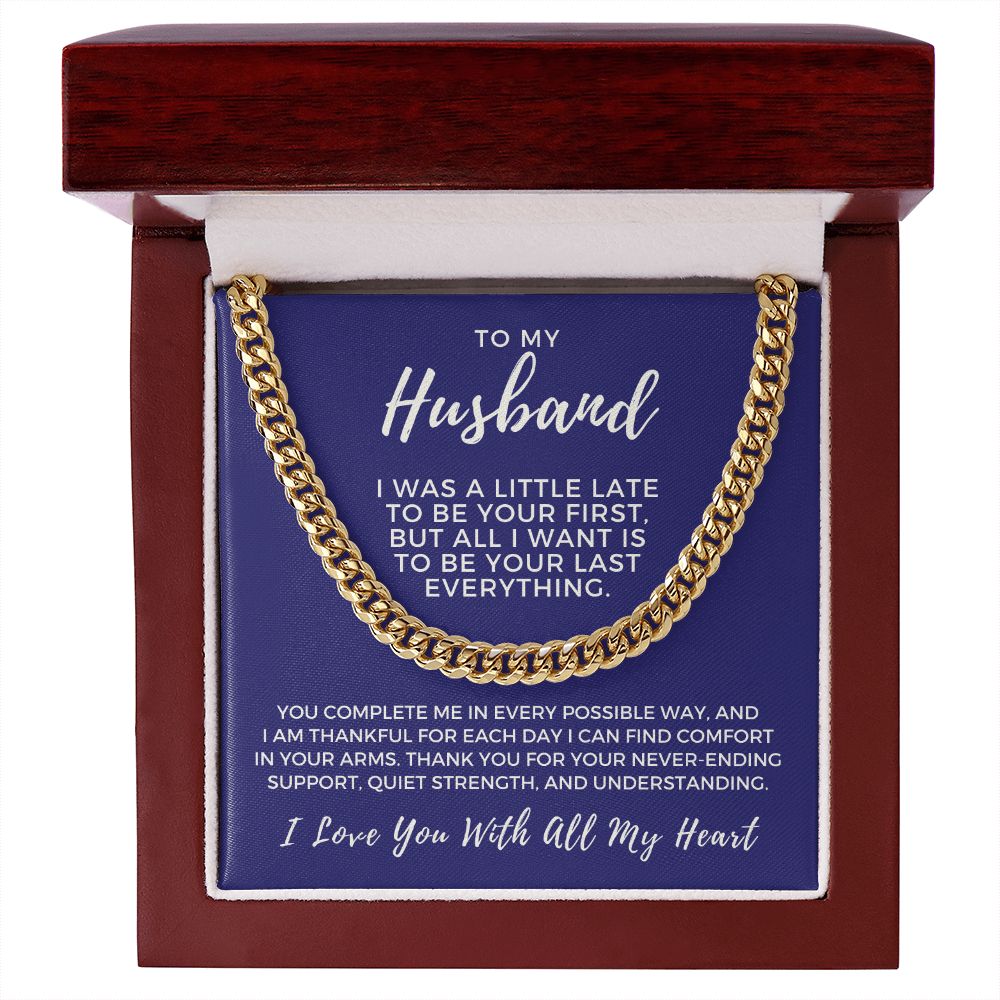 Gift For Husband | Last Everything Cuban Link Chain 0696T6