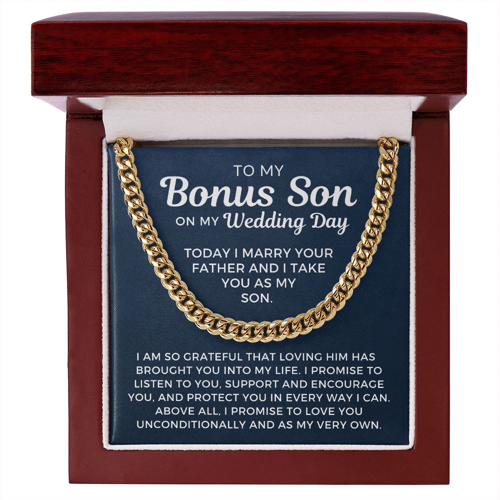 Bonus Son Wedding Gift | Promise Cuban Link Chain 0786T11C