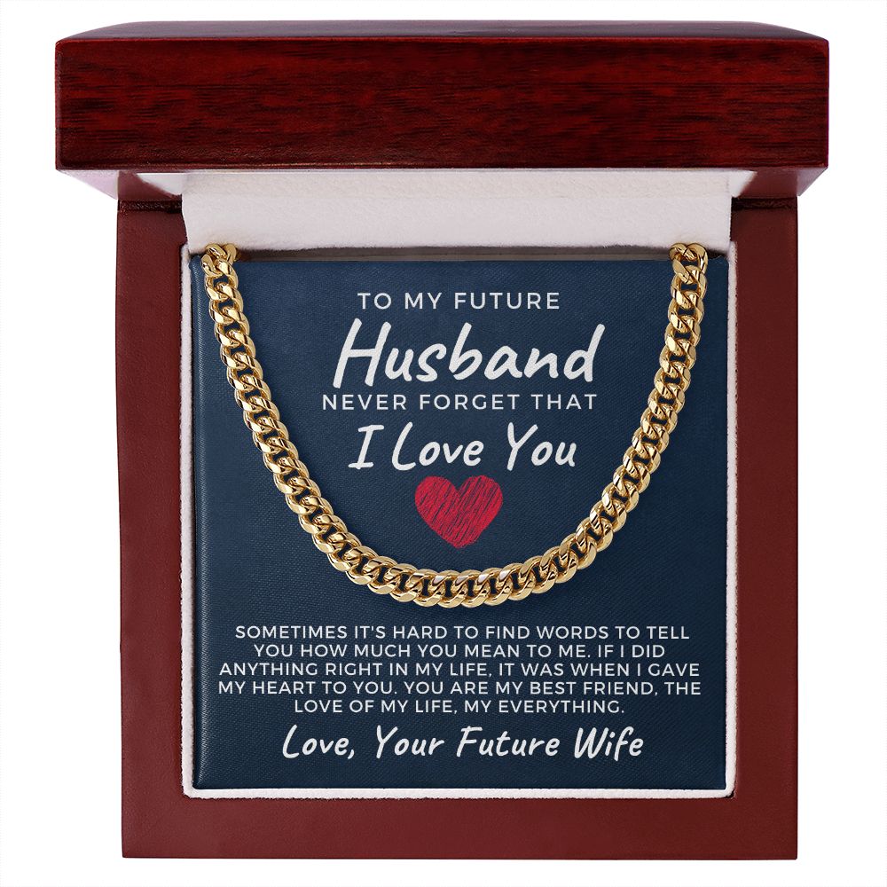 Soulmate Gift | Love Of My Life Cuban Link Chain 0771T11C