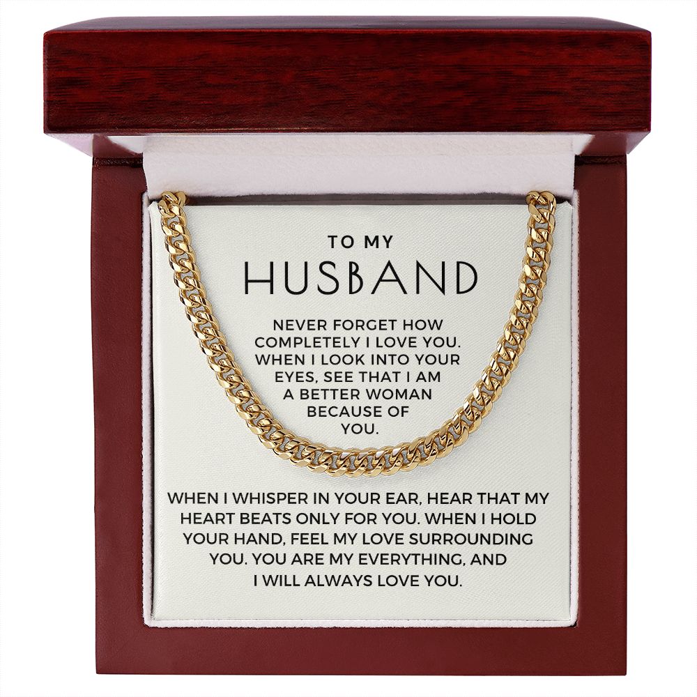 Gift For Husband | When I Cuban Link Chain 0700T3