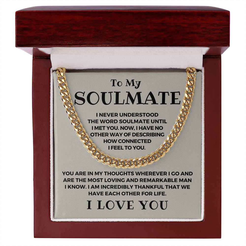 Soulmate Gift | Companion Cuban Link Chain 0574T5