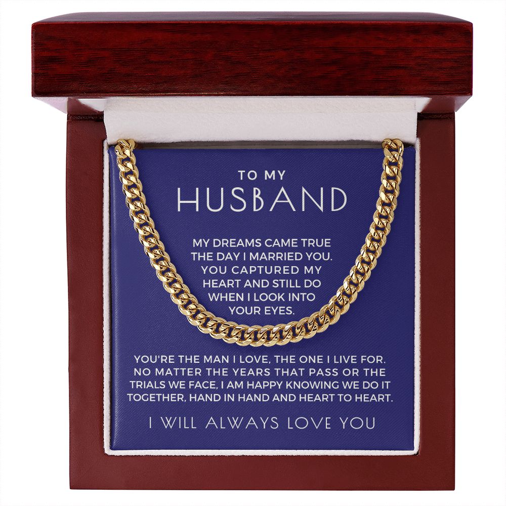 Gift For Husband | I Live For Cuban Link Chain 0699T14