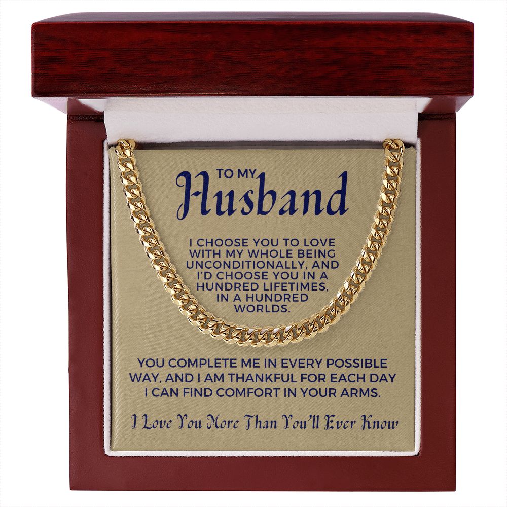 Gift For Husband  | I Choose Cuban Link Chain 0695T9