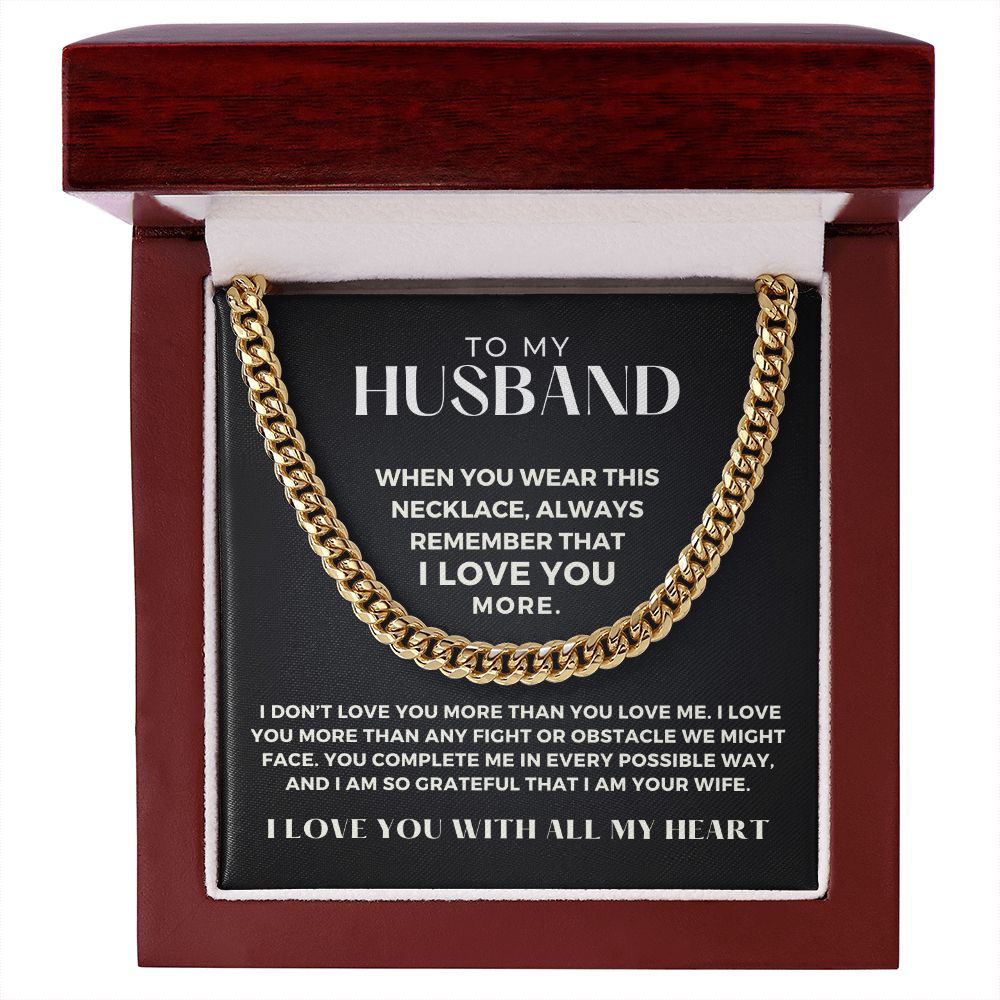 Gift For Husband | More Than Cuban Link Chain 0691T4