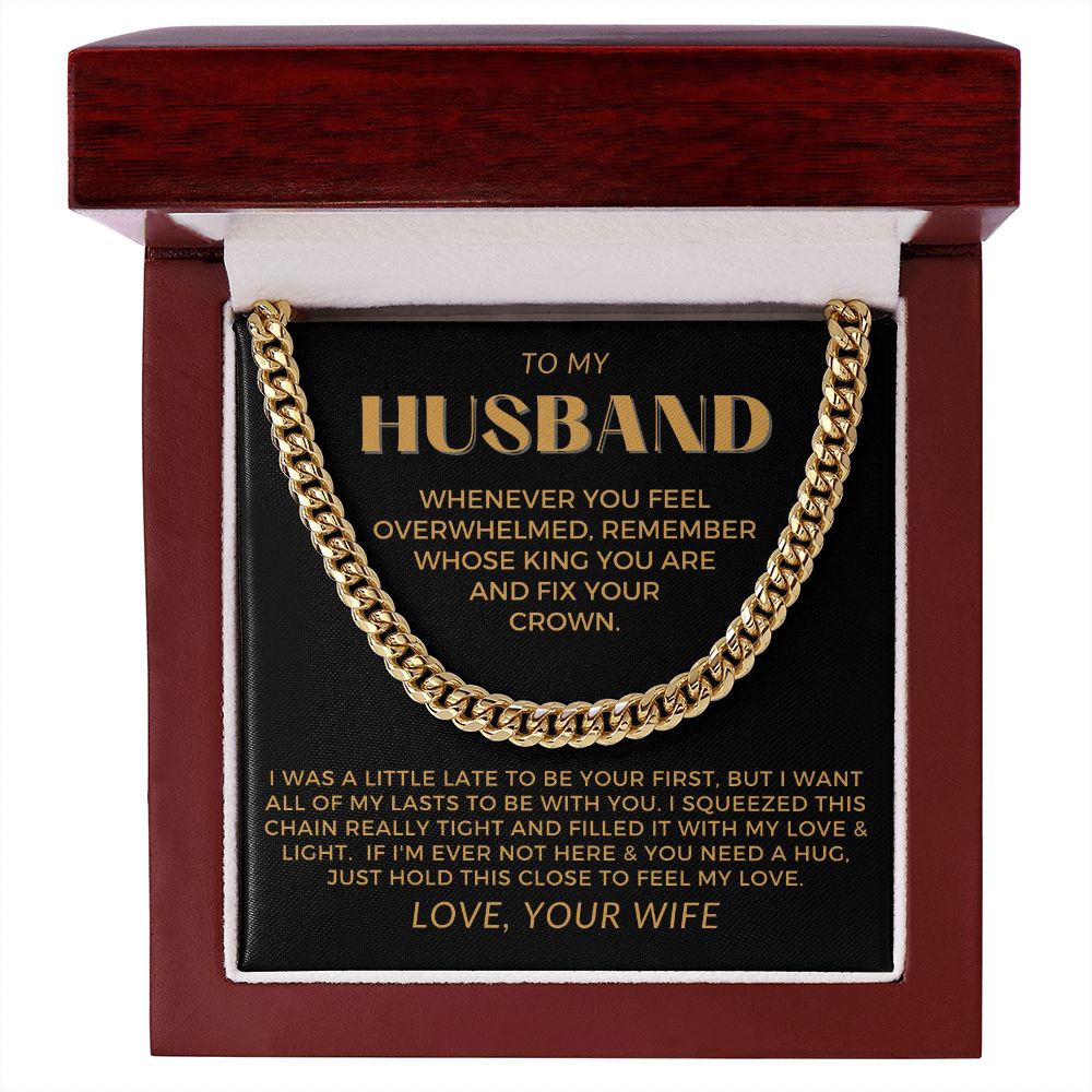 Gift For Husband | My Love Cuban Link Necklace 0782T6C