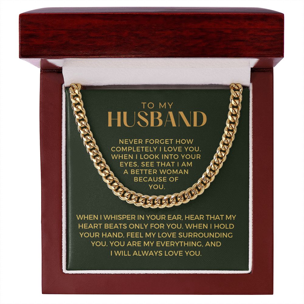 Gift For Husband | When I Cuban Link Chain 0700T13