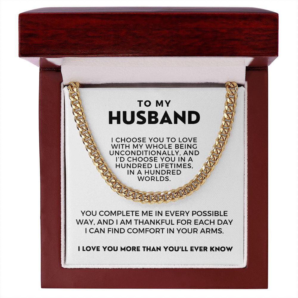 Gift For Husband | I Choose Cuban Link Chain 0695T2