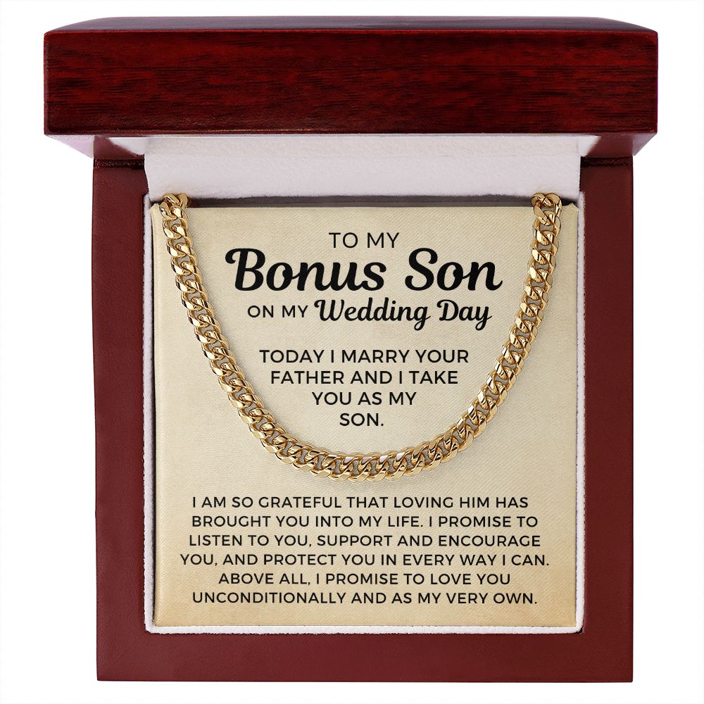 Bonus Son Wedding Gift | Promise Cuban Link Chain 0786T10C