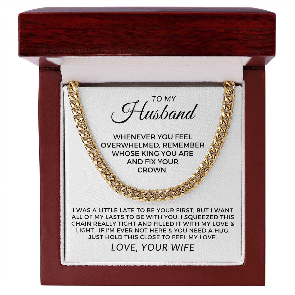 Gift For Husband | My Love Cuban Link Necklace 0782T9C