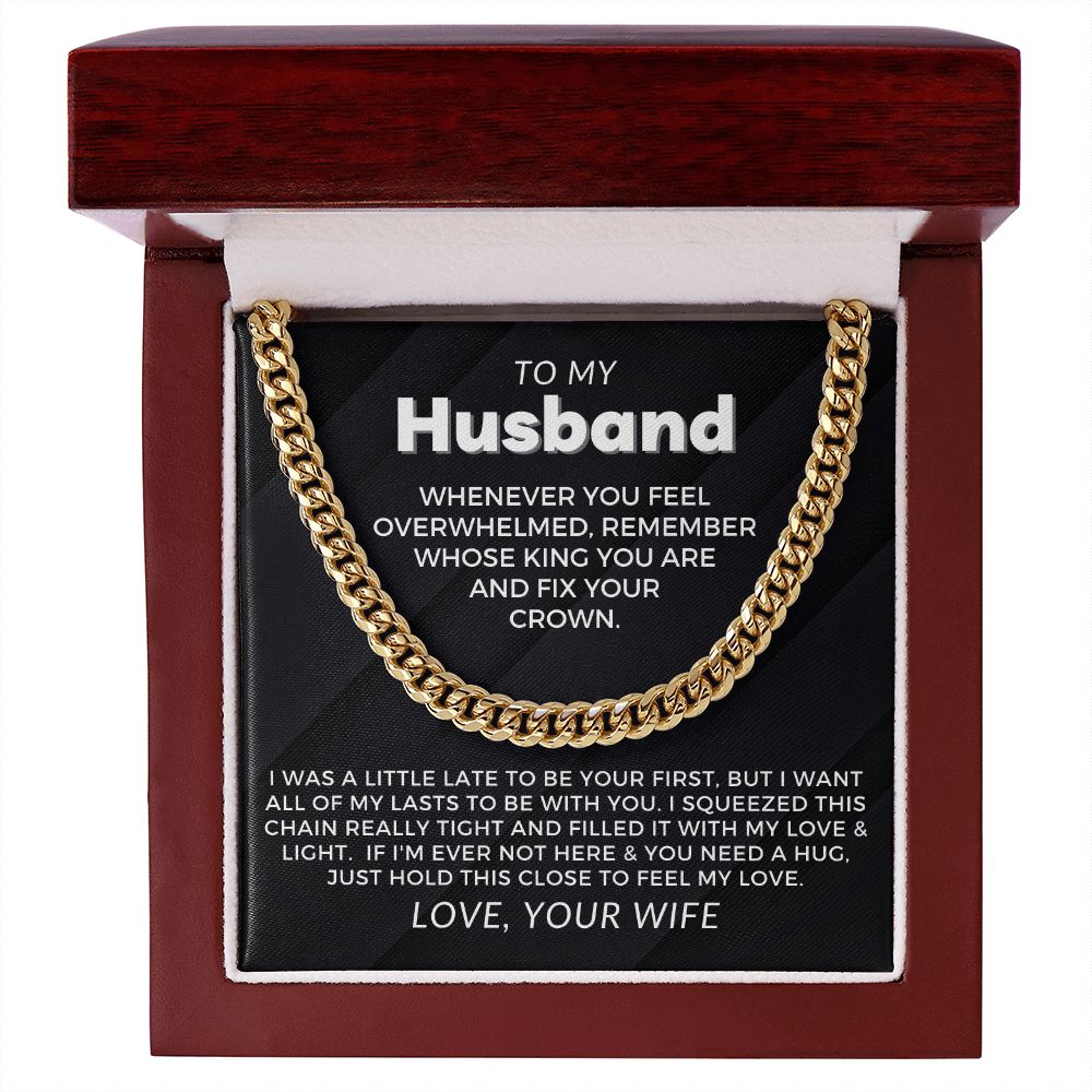 Gift For Husband | My Love Cuban Link Necklace 0782T1C
