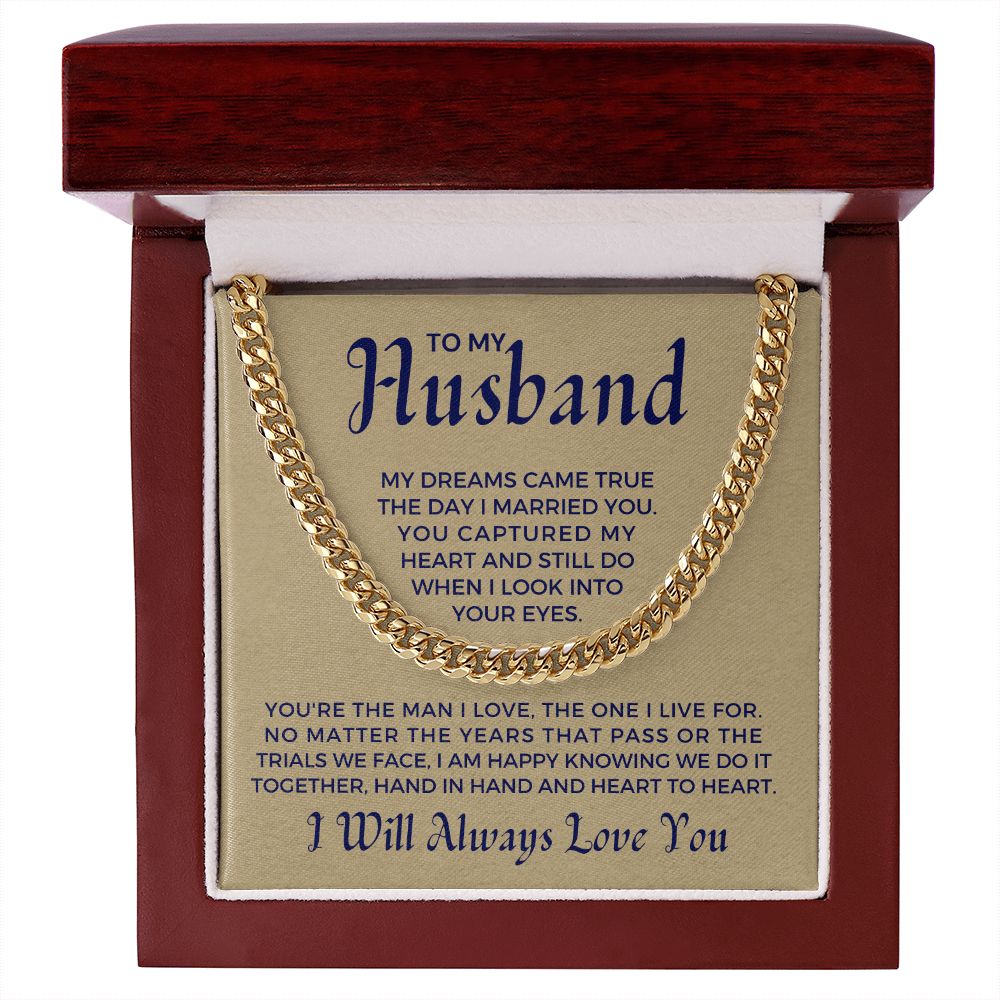 Gift For Husband | I Live For Cuban Link Chain 0699T9