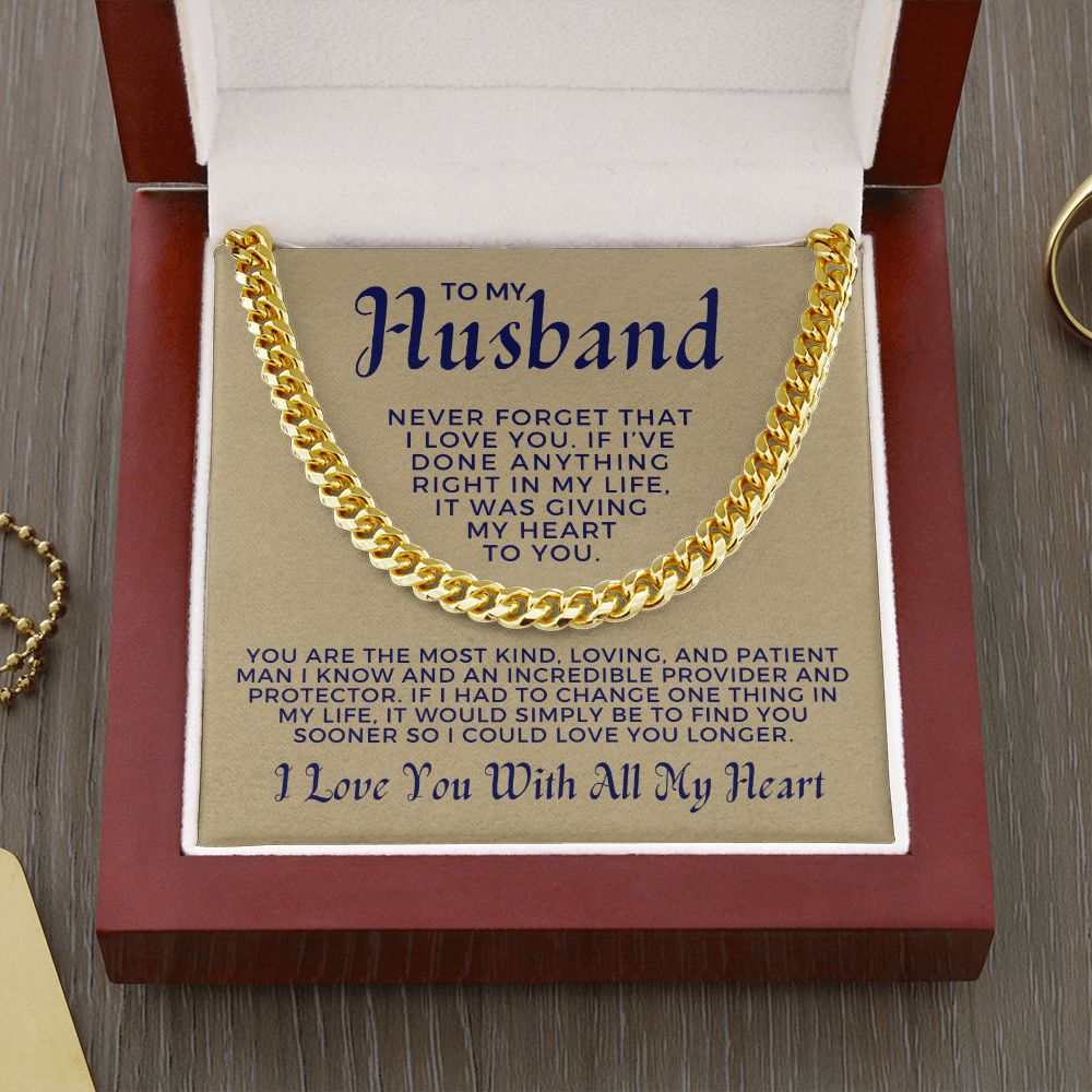 Gift For Husband| One Thing Cuban Link Chain 0693T9