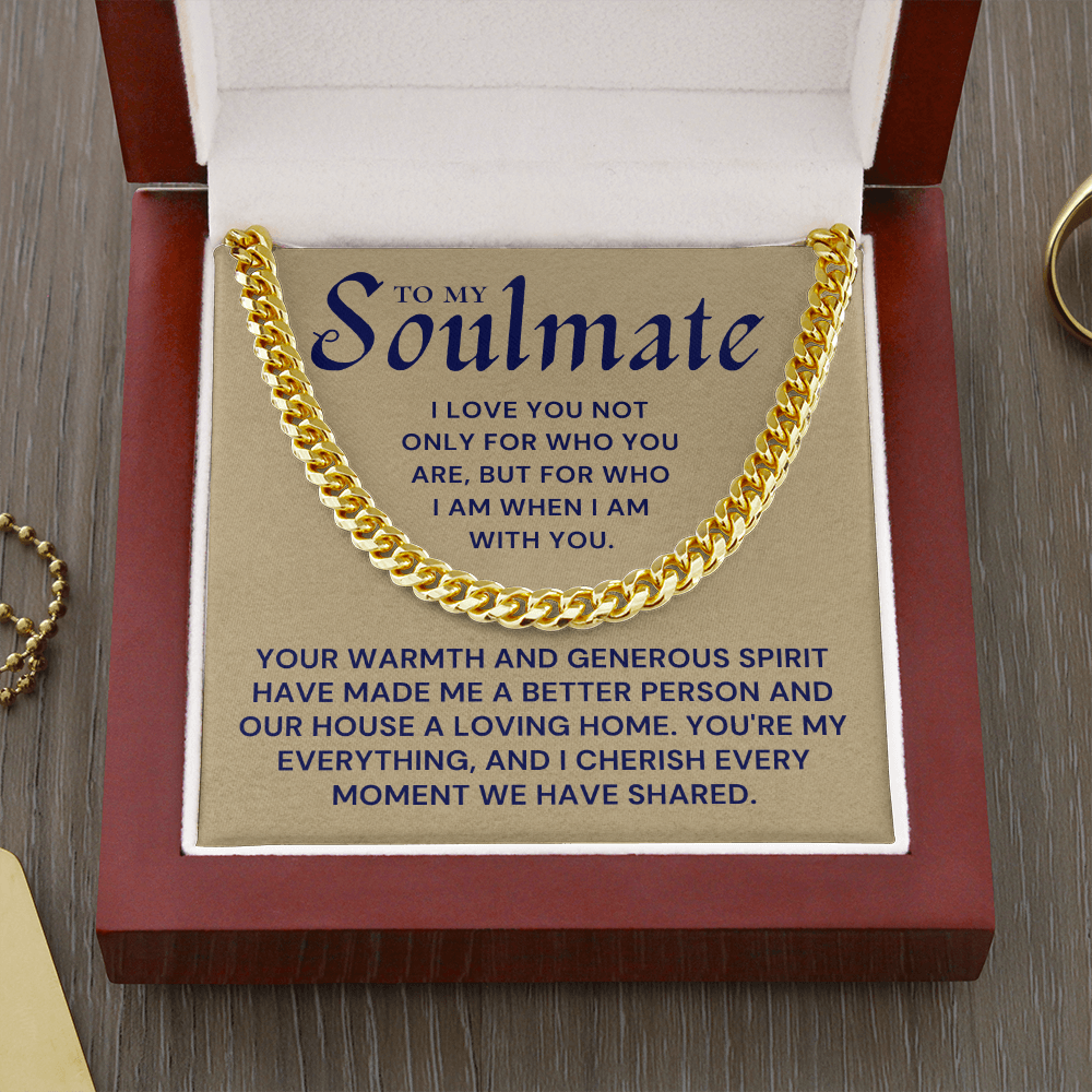 Soulmate Gift | My Everything Cuban Link Chain 0567T6