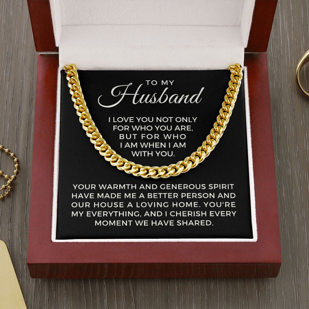 Gift For Husband | My Everything Cuban Link Chain 0698T6