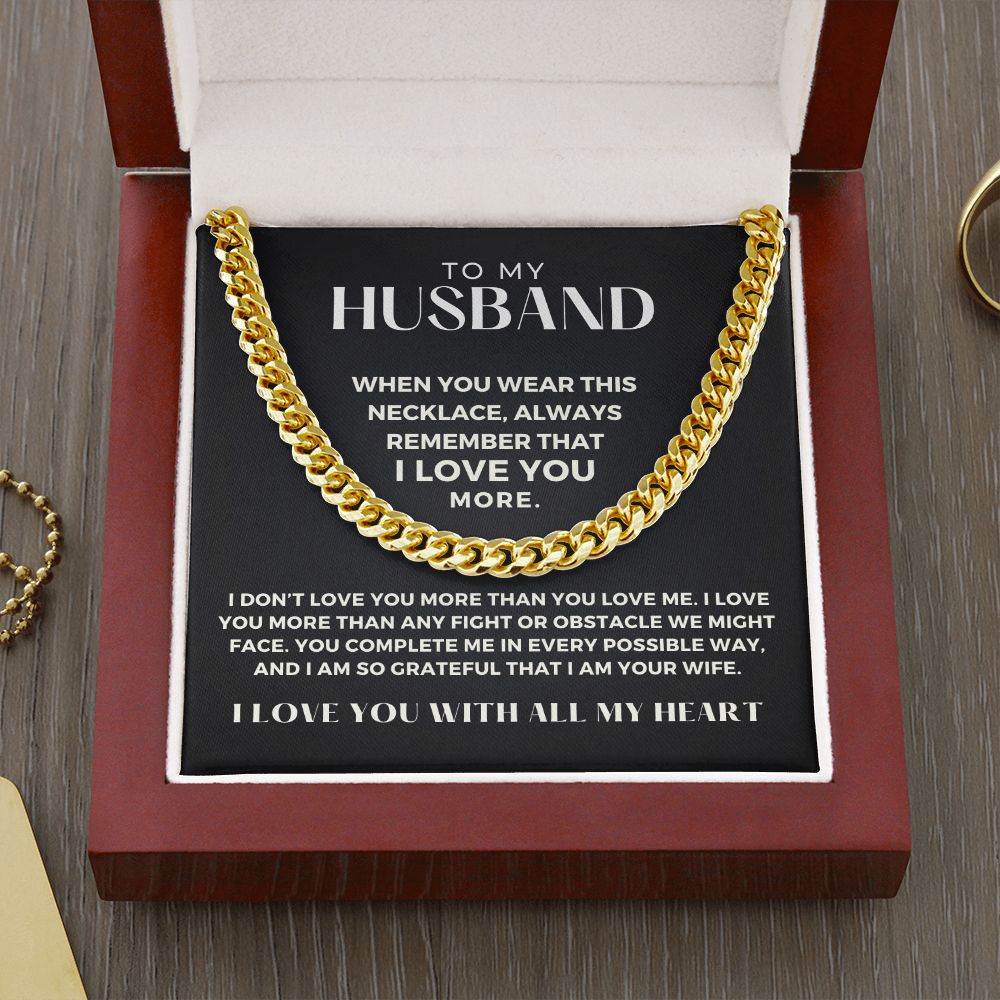 Gift For Husband | More Than Cuban Link Chain 0691T4