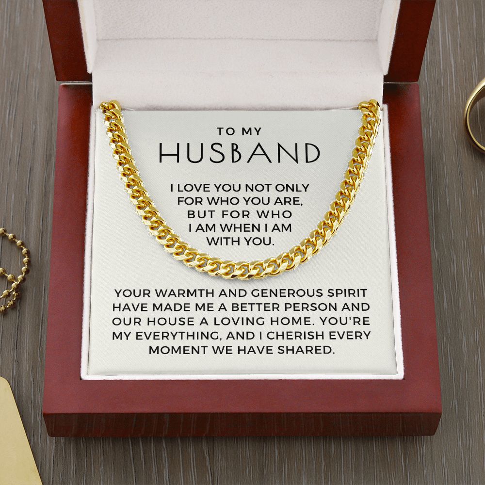 Gift For Husband | My Everything Cuban Link Chain 0698T3