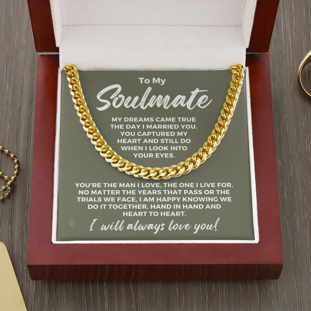 Soulmate Gift | I Live For Cuban Link Chain 0568T2