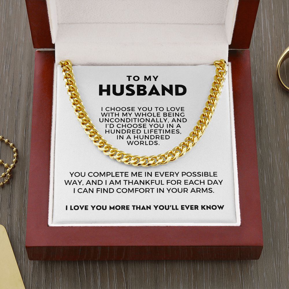 Gift For Husband | I Choose Cuban Link Chain 0695T2