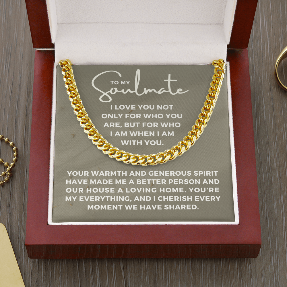 Soulmate Gift | My Everything Cuban Link Chain 0567T10