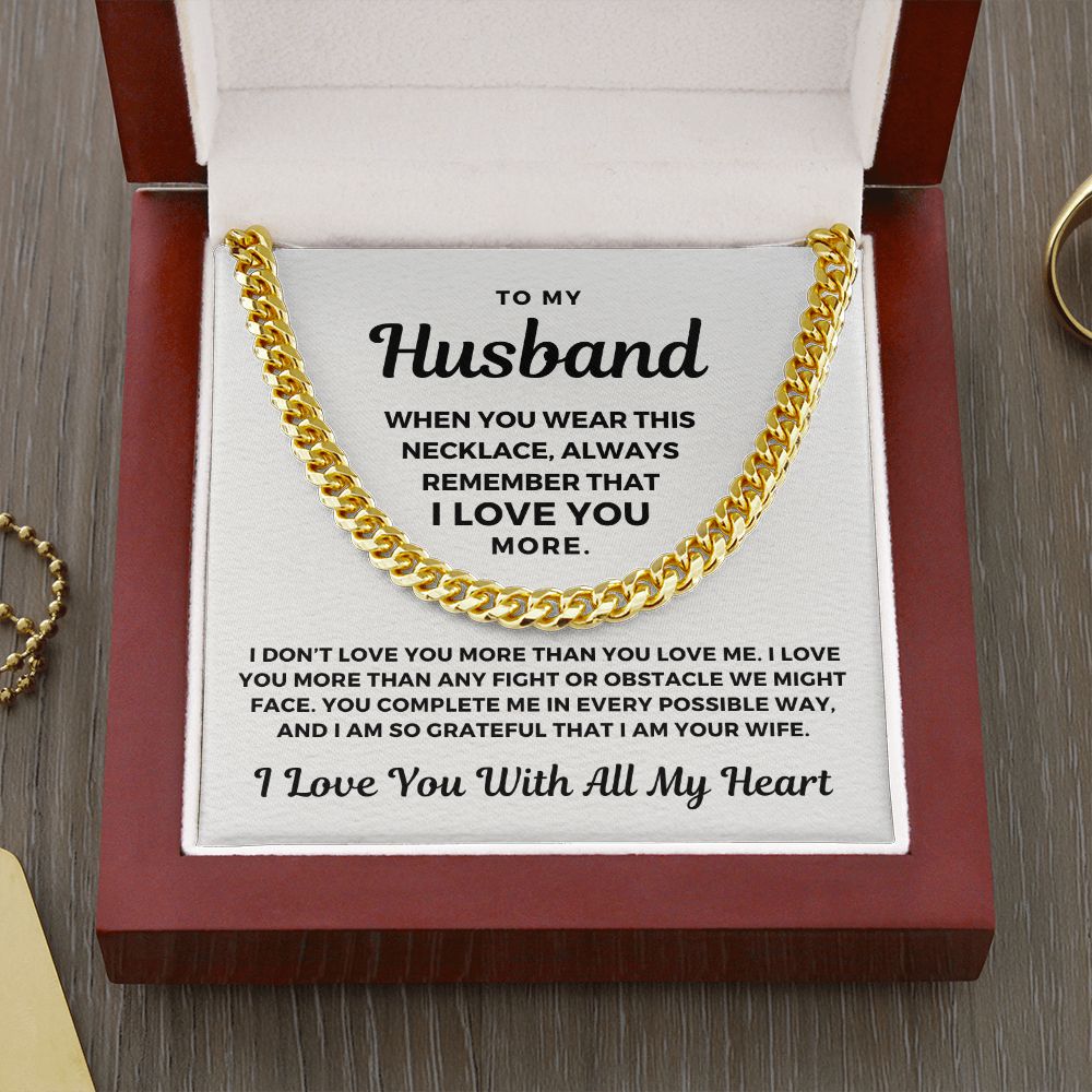 Gift For Husband | More Than Cuban Link Chain 0691T1