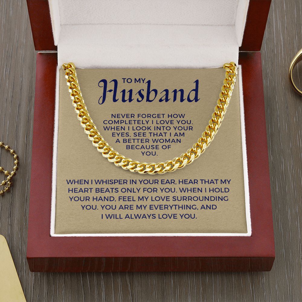 Gift For Husband | When I Cuban Link Chain 0700T9