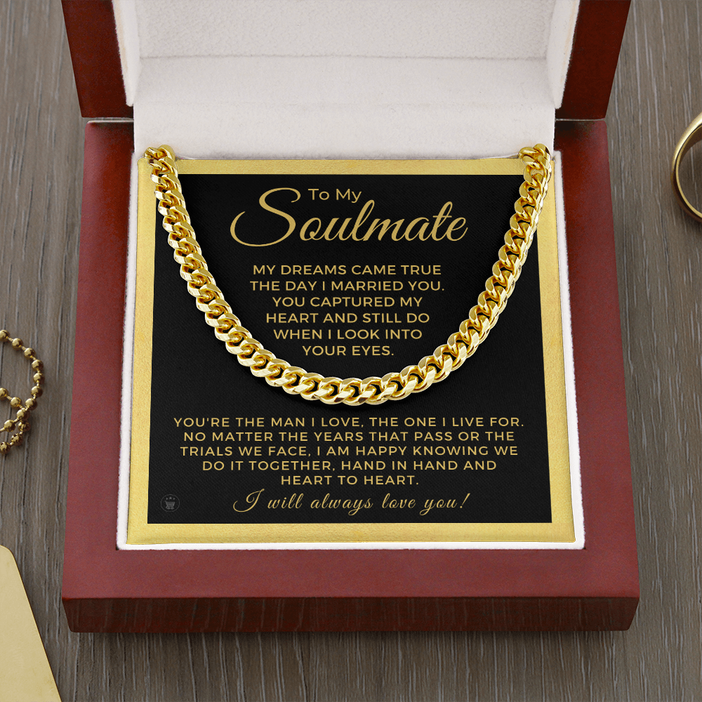 Soulmate Gift | I Live For Cuban Link Chain 0568T3