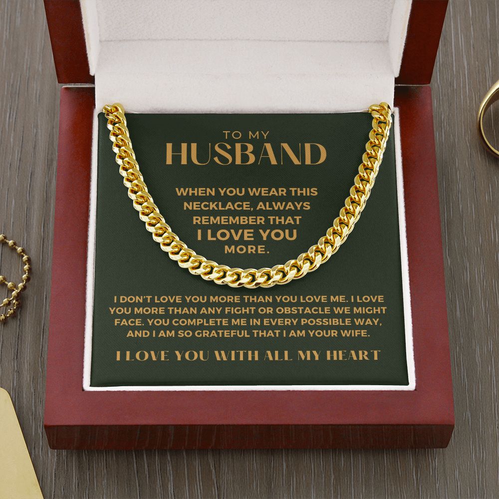 Gift For Husband | More Than Cuban Link Chain 0691T13