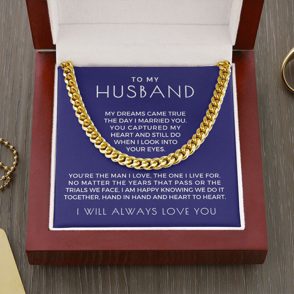 Gift For Husband | I Live For Cuban Link Chain 0699T14