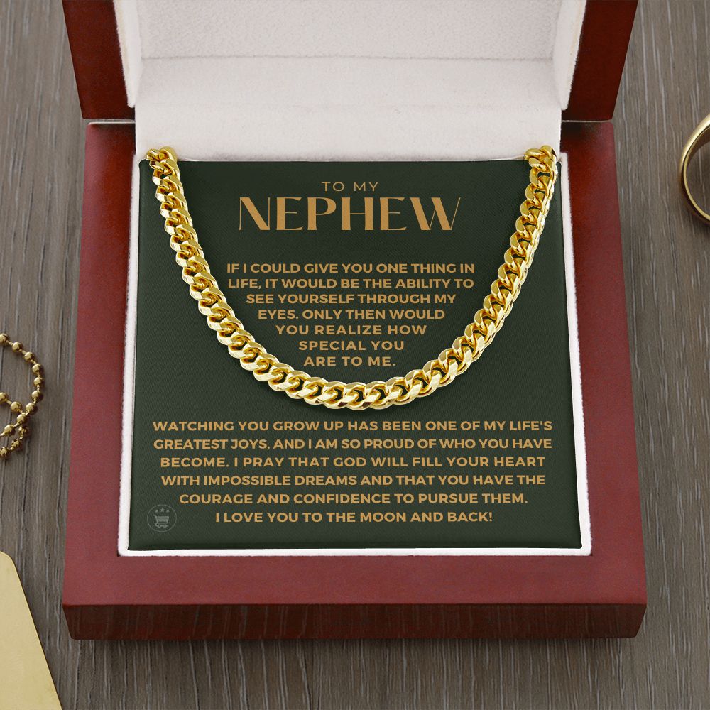 Nephew Gift From Aunt | Special Cuban Link Chain 0624T18